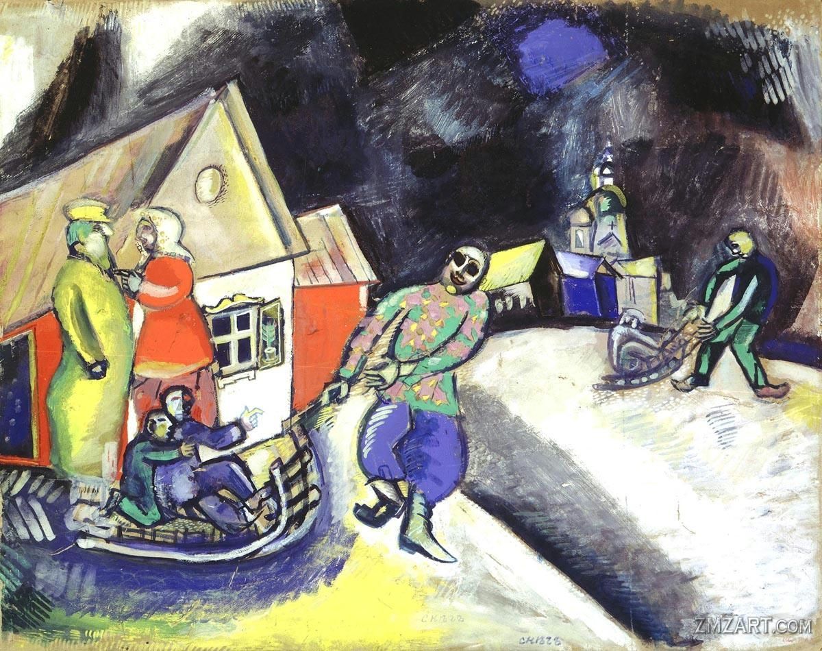 Chagall - Winter in Vitebsk